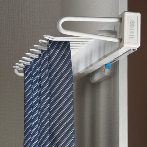 CORBATERO/CINTUNERO LATERAL ARMARIO 250MM BLANCO INTOO