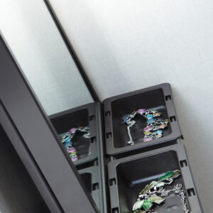 ESPEJO EXTRAIBLE C/CESTAS C/ROTACION MOCA INTOO