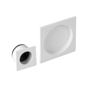 TIRADOR CORREDERA CUADRADO CON UÑERO BLANCO