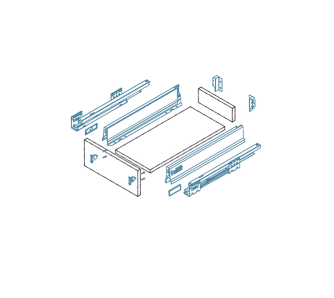 CAJON COCINA 4TH 80X500 BLANCO NOBATECH - Imagen 2