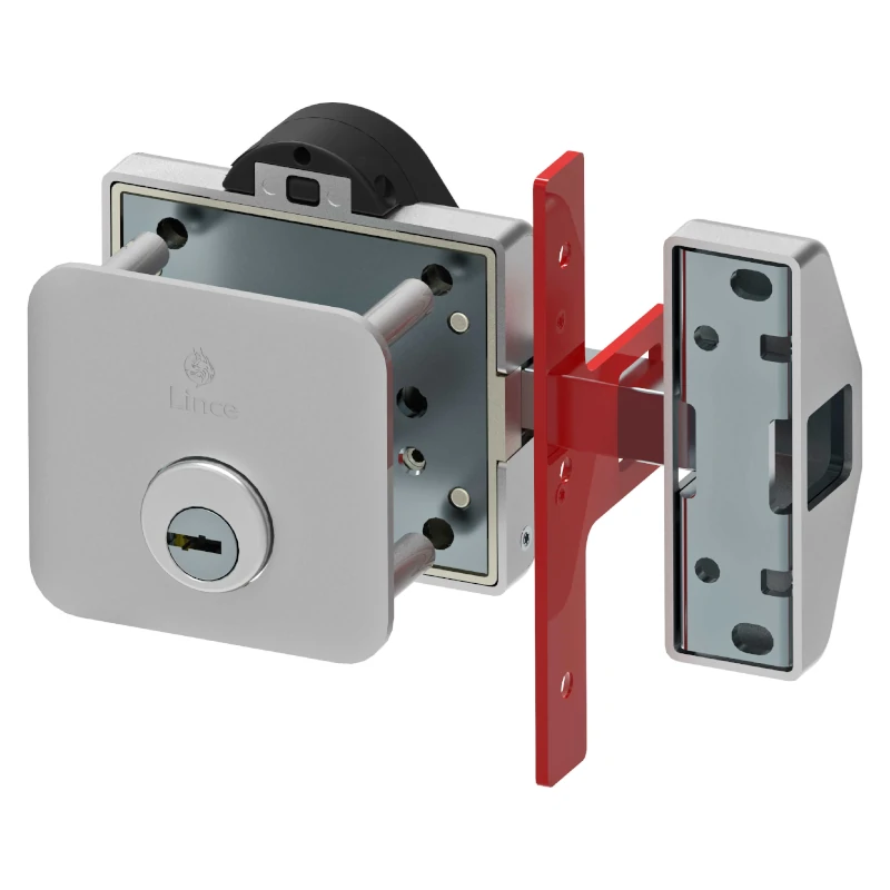 CERROJO LINCE SEGURIDAD SMART 7930 PLATA (CON ALARMA) B-50MM + 1 MANDO - Imagen 6