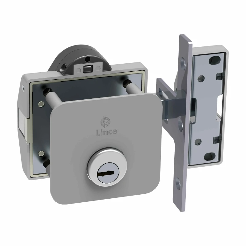 CERROJO LINCE SEGURIDAD SMART 7930 PLATA (CON ALARMA) B-50MM + 1 MANDO - Imagen 2