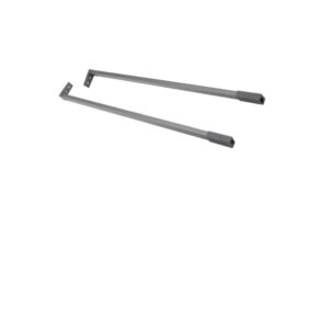 JUEGO BARRA CACEROLERO 500MM P/LATERAL CAJON SLIM ANTRACITA NOBATECH